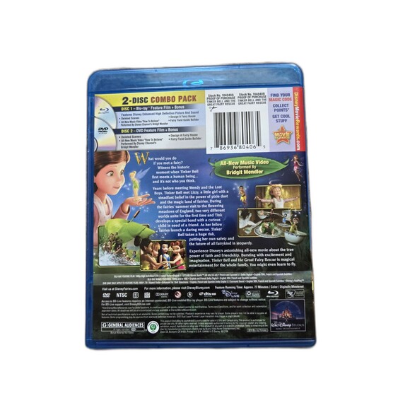 Disney Tinker Bell and the Great Fairy Rescue Blu-ray DVD Combo - Picture 2 of 3